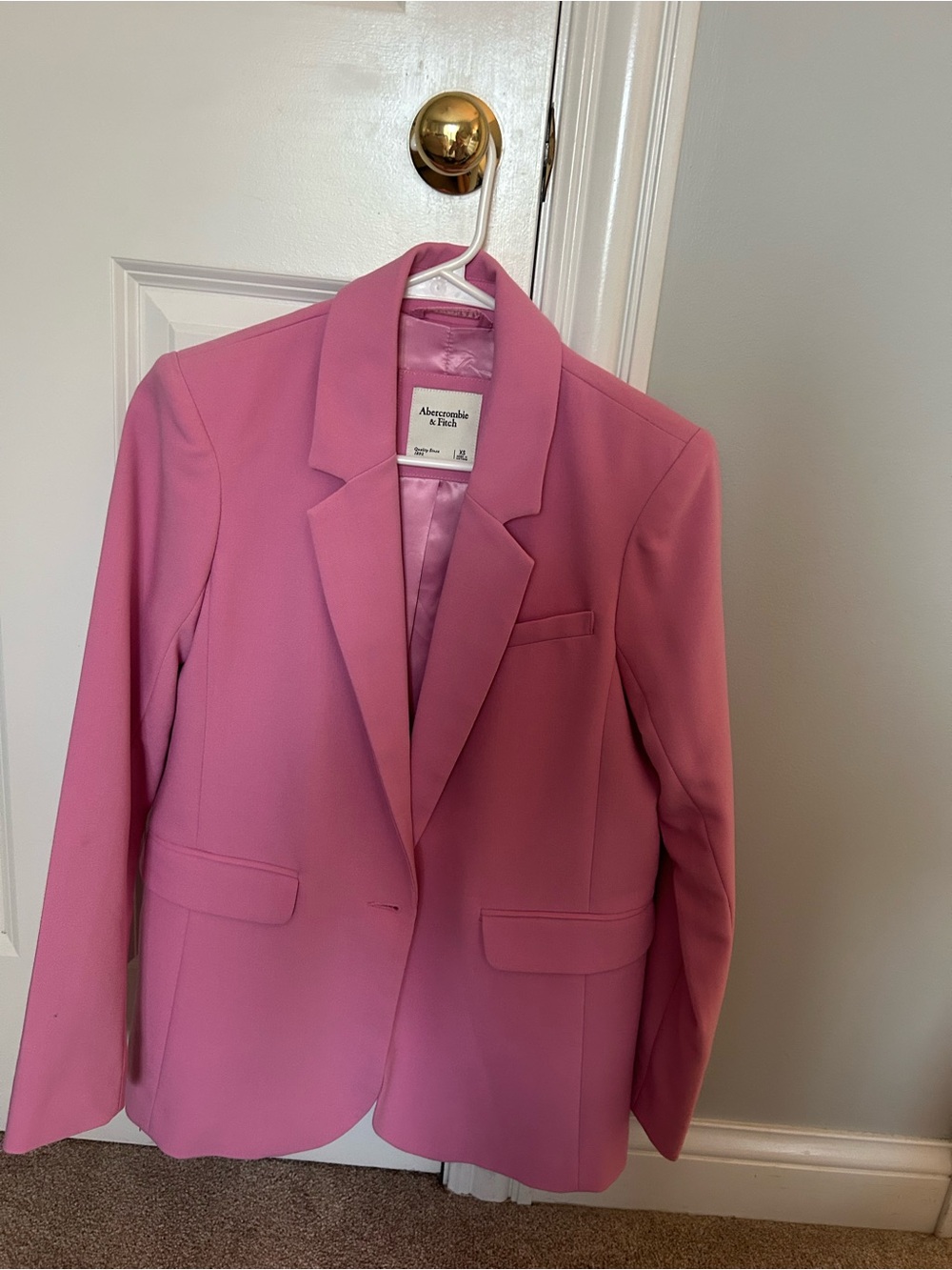 Abercrombie & Fitch Bright Pink Women's Blazer